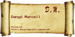 Danyó Marcell névjegykártya